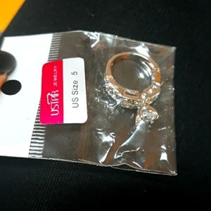 Costume Jewelry CZ diamond silver ring